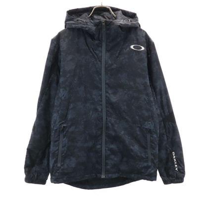 OAKLEY オークリー 総柄 中綿ジャケット M チャコールグレー