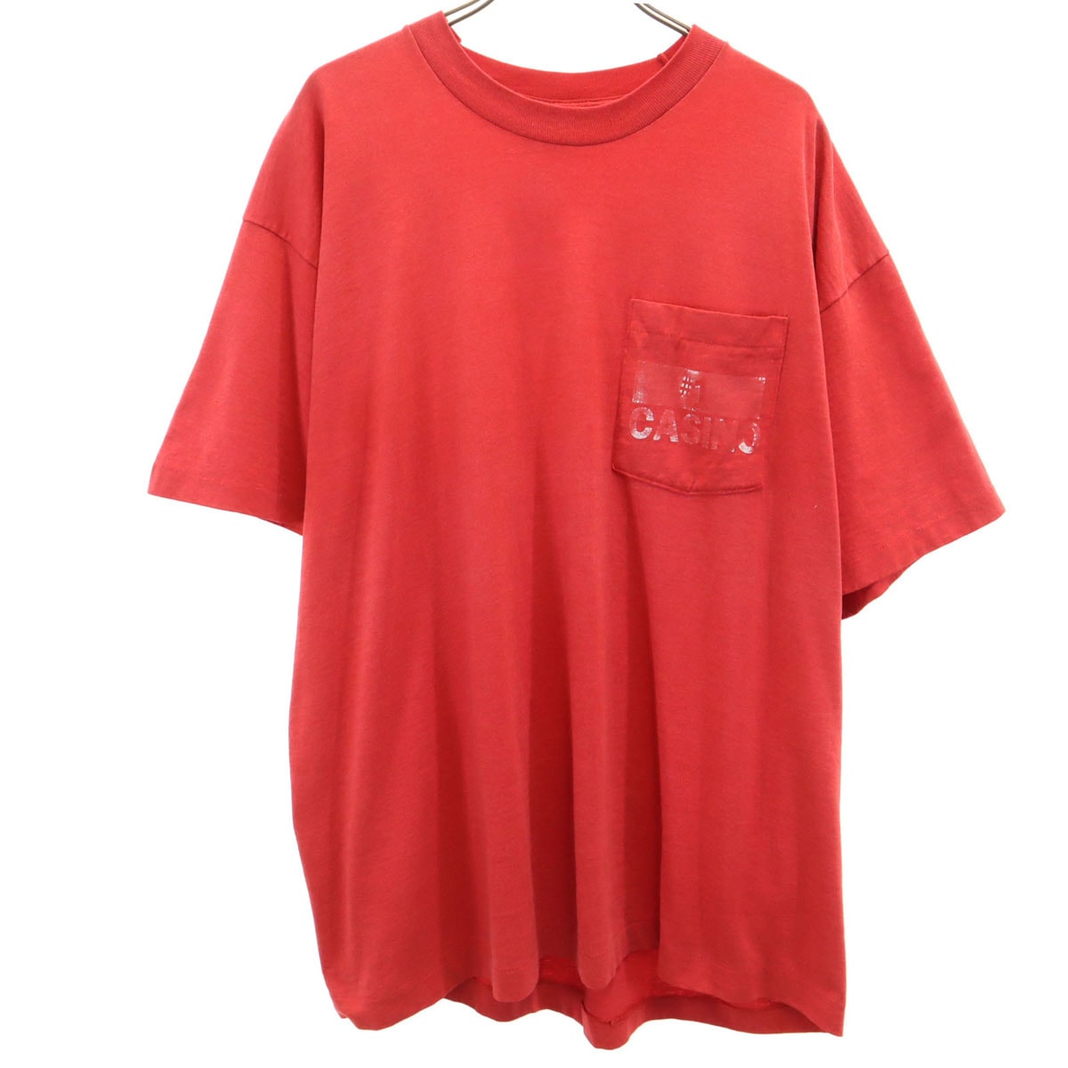 FRUIT OF THE LOOM BEST フルーツオブザルーム ベスト 90s USA製 オールド 半袖 Tシャツ XL レッド シングルステッチ