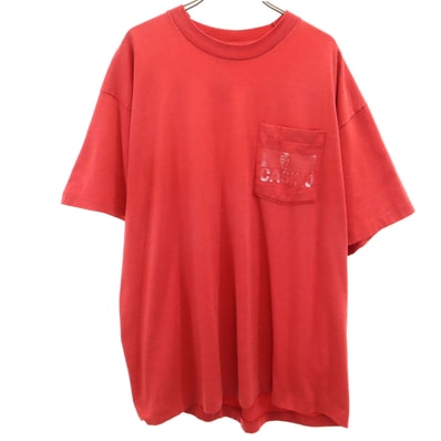 FRUIT OF THE LOOM BEST フルーツオブザルーム ベスト 90s USA製 オールド 半袖 Tシャツ XL レッド シングルステッチ