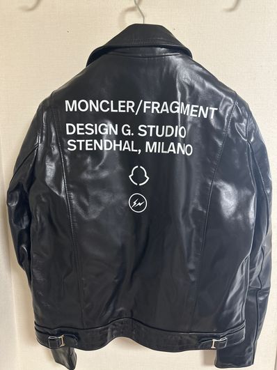 MONCLER x Fragment x Lewis Leather DWAYNE Leather Jkt "Black"