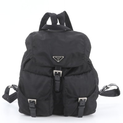 ■美品 プラダ テスート ナイロントライアングルロゴリュックサック