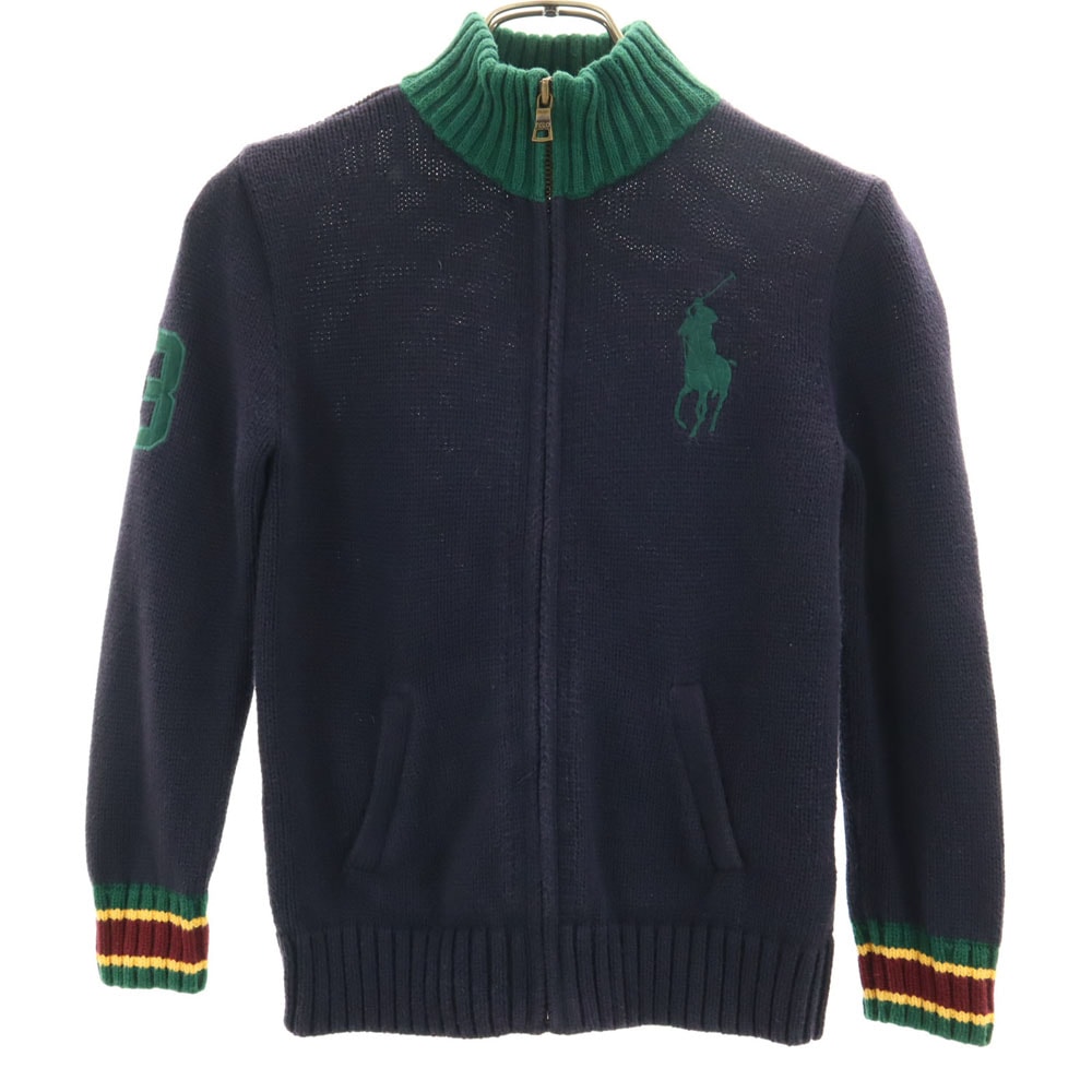 Polo by Ralph Lauren ポロバイラルフローレン ビッグポニー刺繍 ニットジャケット 7 ネイビー