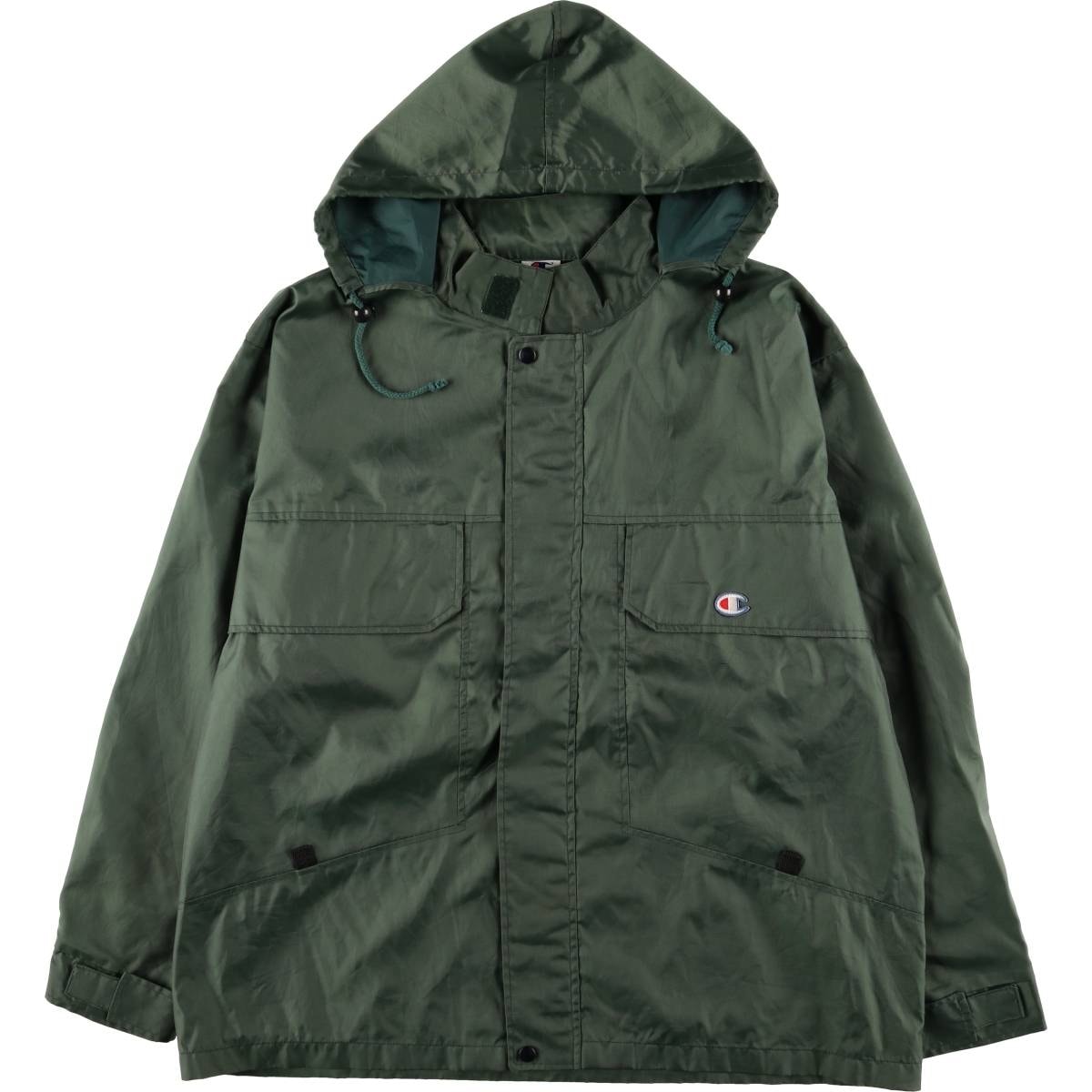 古着 チャンピオン Champion AUTHENTIC ATHLETIC APPAHEL フード付き ウインドブレーカー メンズL相当/eaa573632