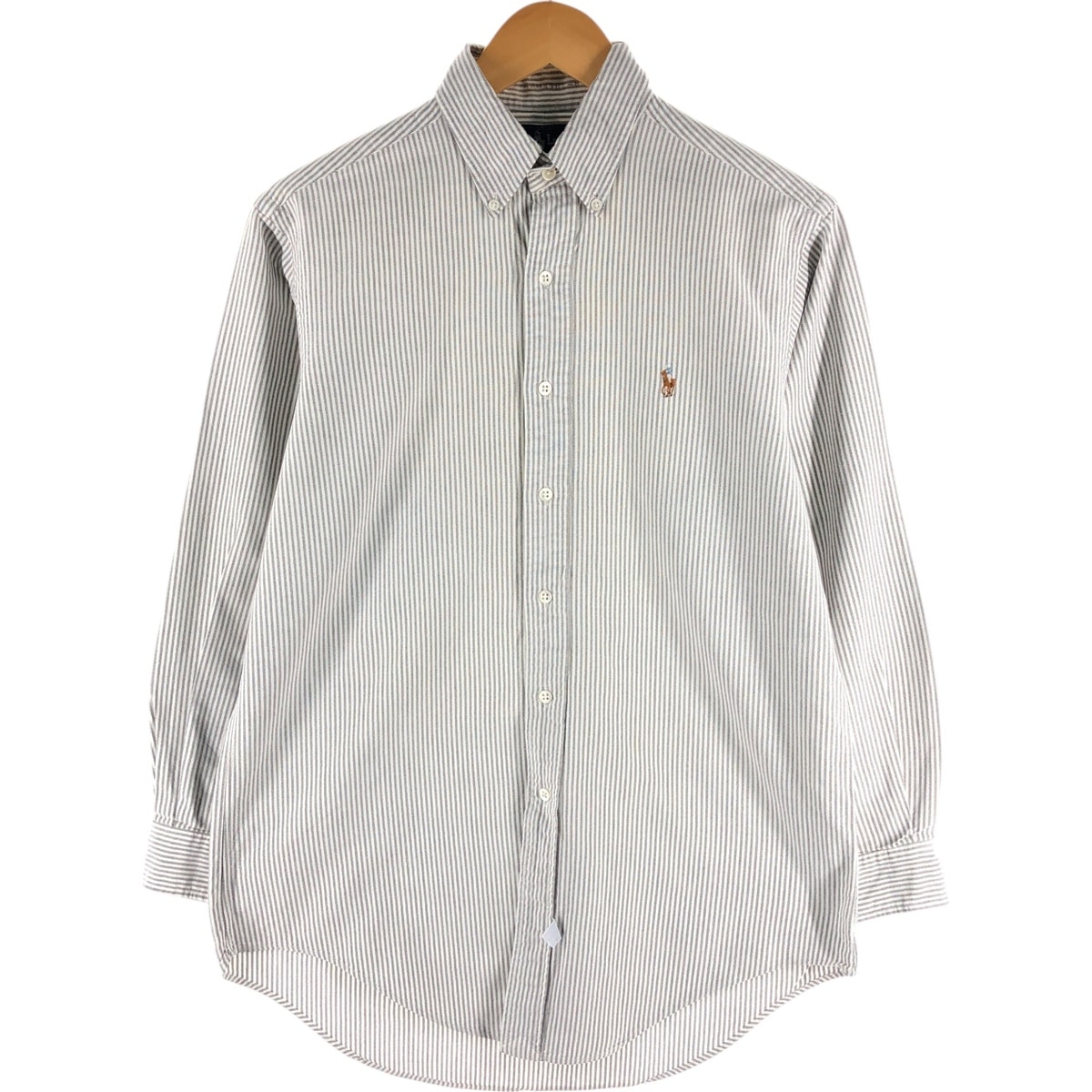 古着 ラルフローレン Ralph Lauren 長袖 ボタンダウンストライプシャツ メンズM相当/eaa521455