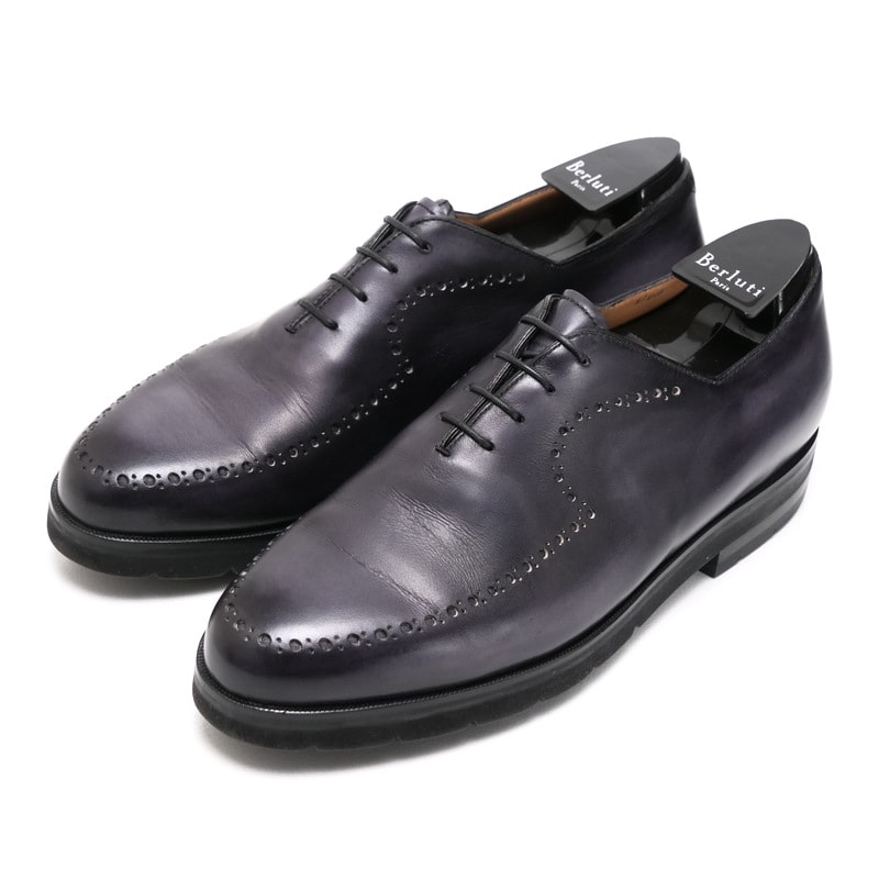 Berluti ベルルッティ ニューフィジオ ドレスシューズ サイズ7 ホールカット レザーオックスフォードシューズ レザーシューズ 靴 0116X 1015 ブランド古着【中古】20241111/RA1930