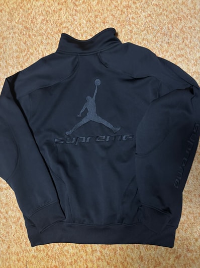 Supreme x Jordan Tricot Track Jacket "Black"