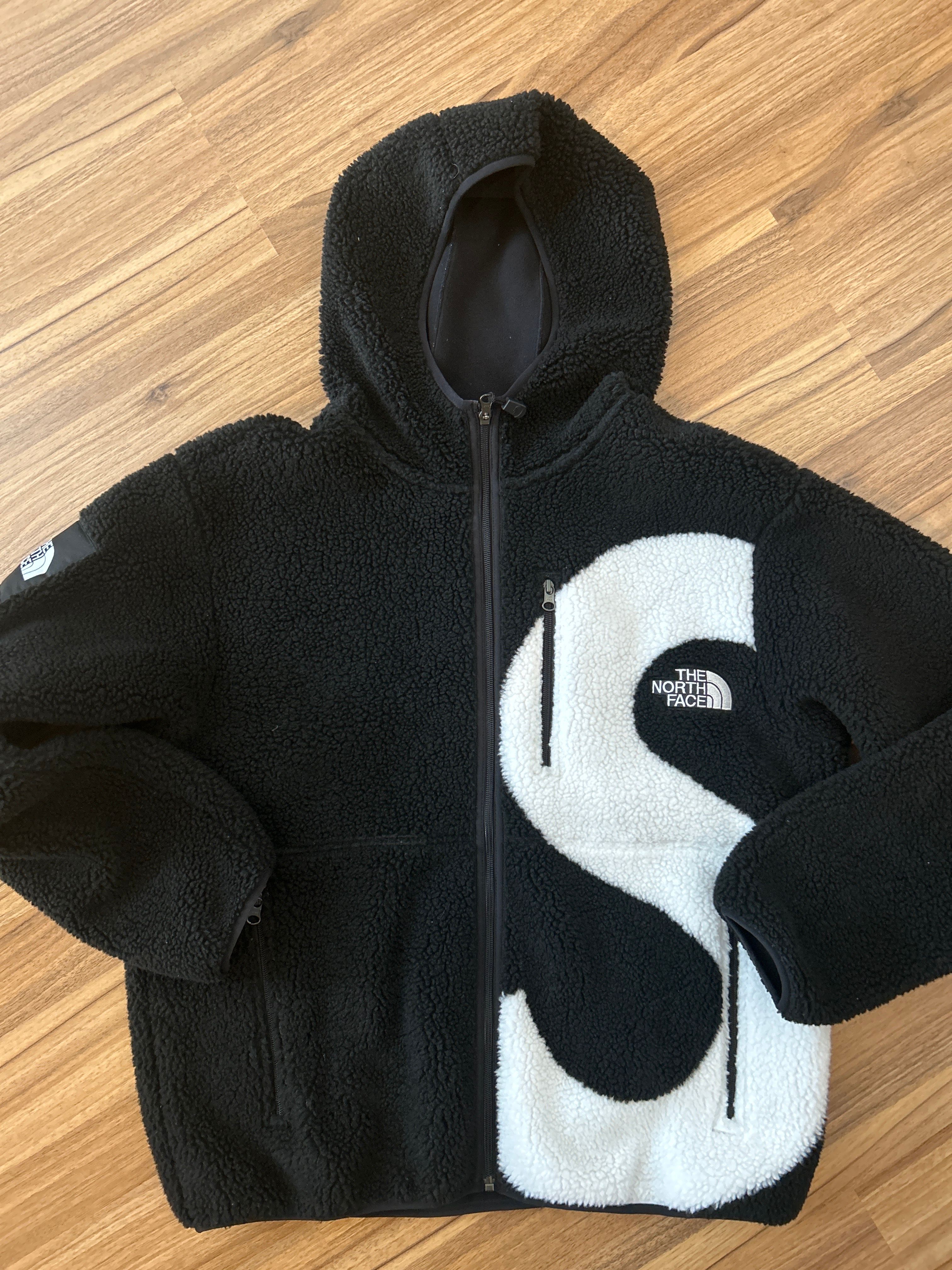 Supreme x The North Face S Logo Hooded Fleece Jacket "Black"