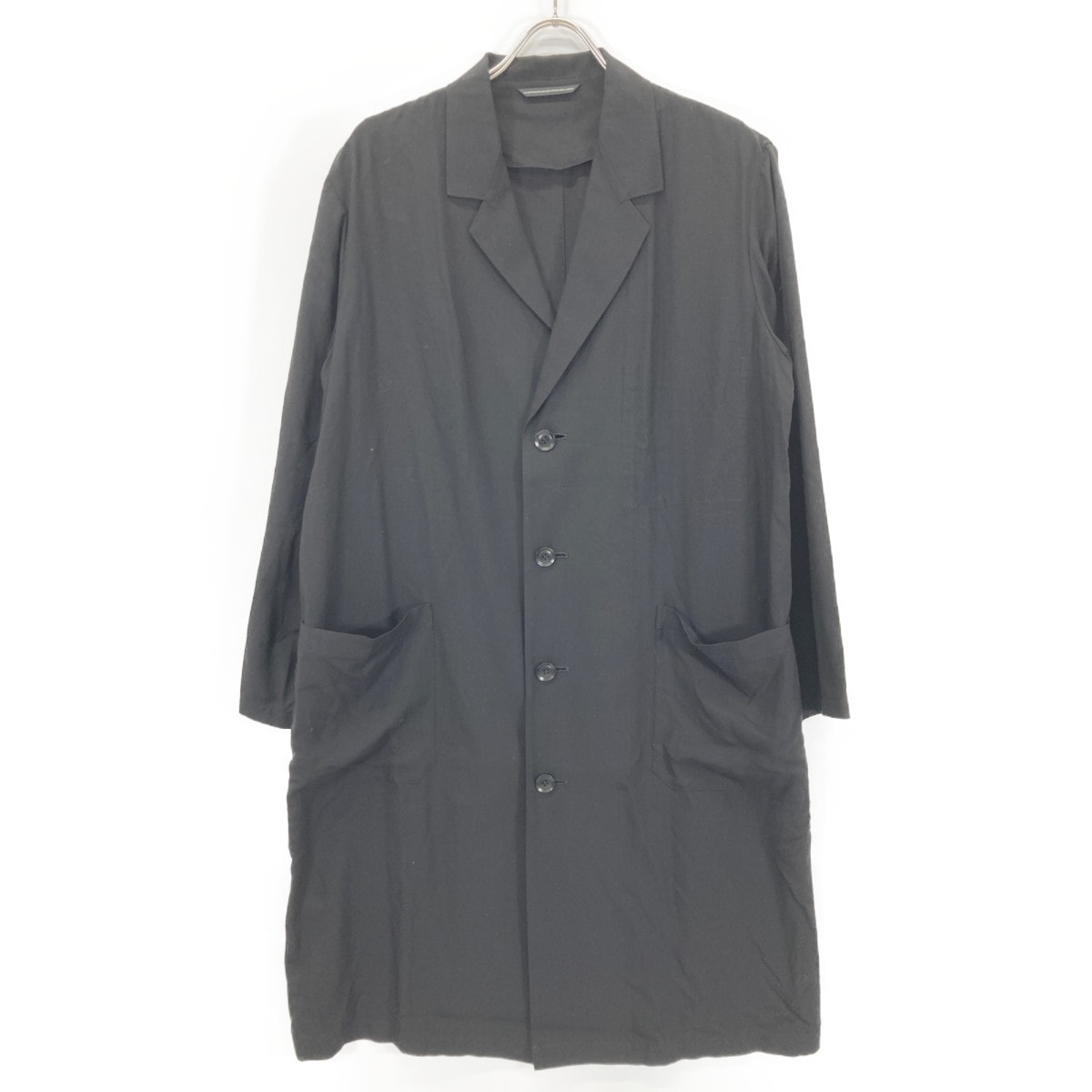 ワイズ YS-J13-200 23SS ブラック RAYON BROAD WORK JACKET ロングワークジャケット 1
