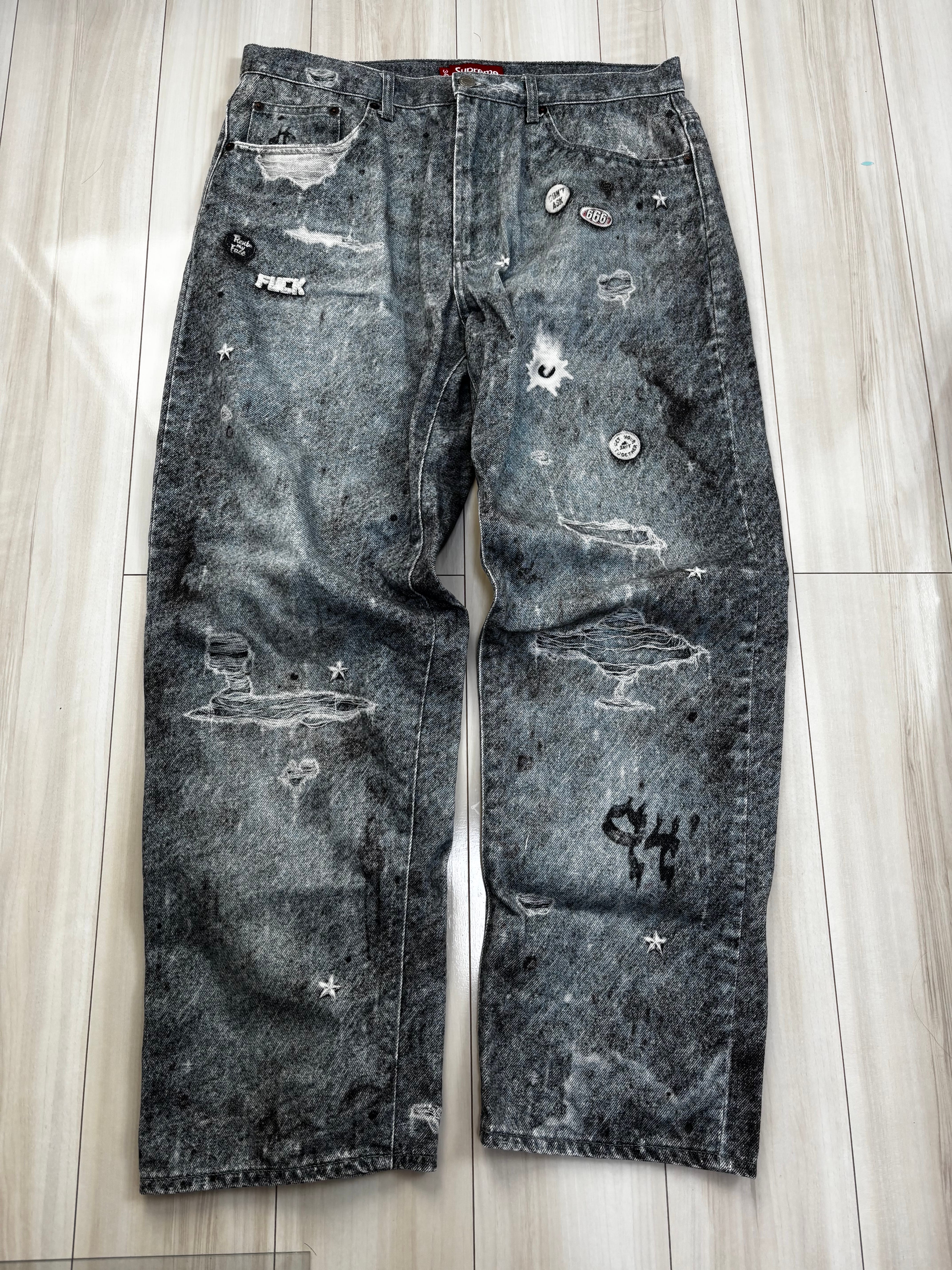 Supreme HJR Trompe Loeil Loose Fit Jean "Blue"