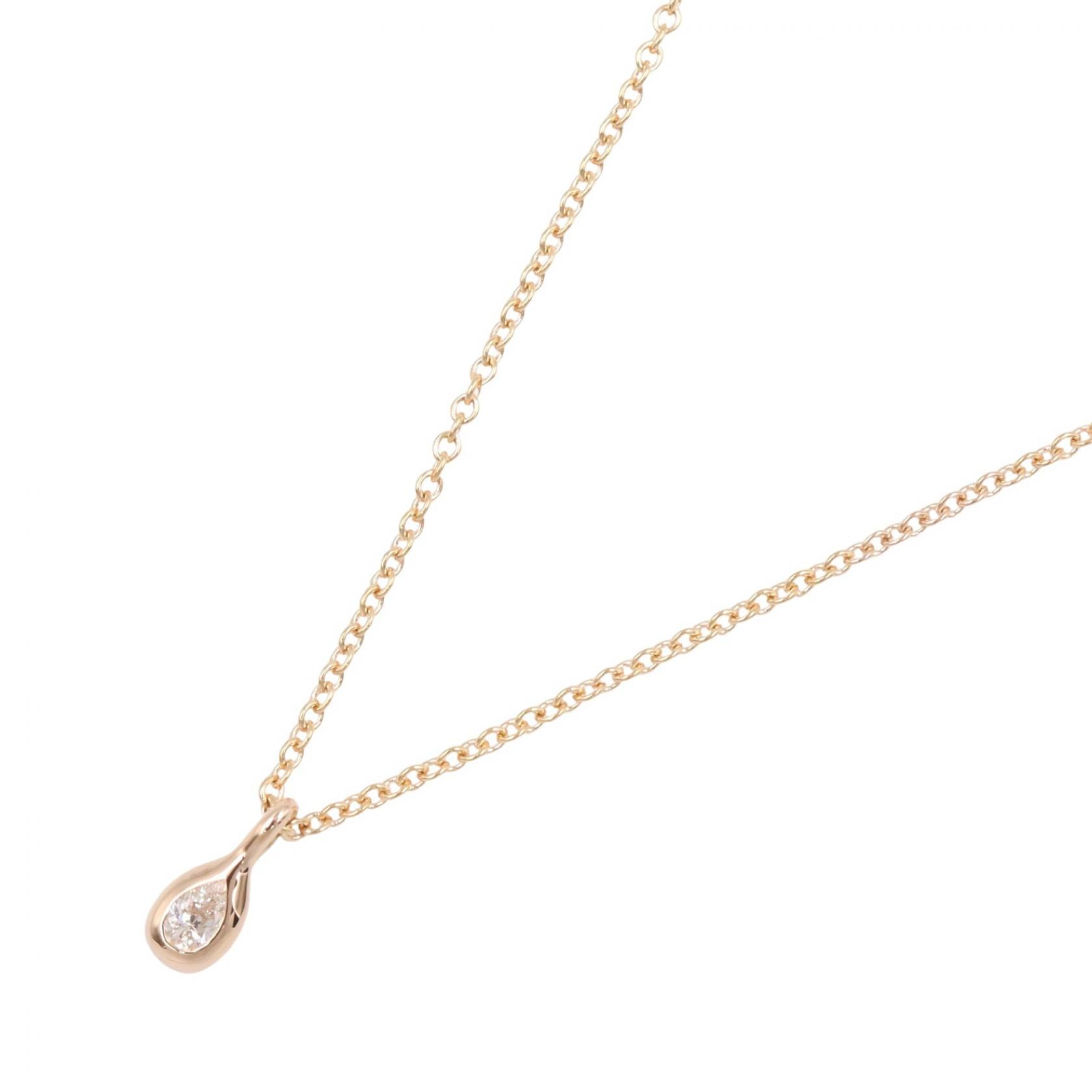 ティファニー TIFFANY&CO バイザヤード ネックレス ネックレス ジュエリー K18PG(ピンクゴールド) ダイヤモンド レディース ゴールド系 / クリア系 【中古】