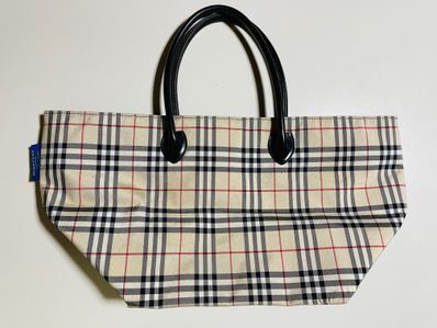 Burberry Extra Large Check Cotton Beach Tote "Birch Brown"