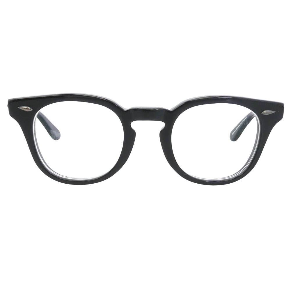 The REAL McCOY'S ザリアルマッコイズ メガネ OPERATION オペレーション アイウェア 眼鏡 メガネ 度入り ブラック系【中古】