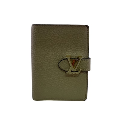 ルイヴィトン LOUIS VUITTON 二つ折り財布 LV ヴェルティカル ウォレット コンパクト コンパクトウォレット M82198 ベージュ