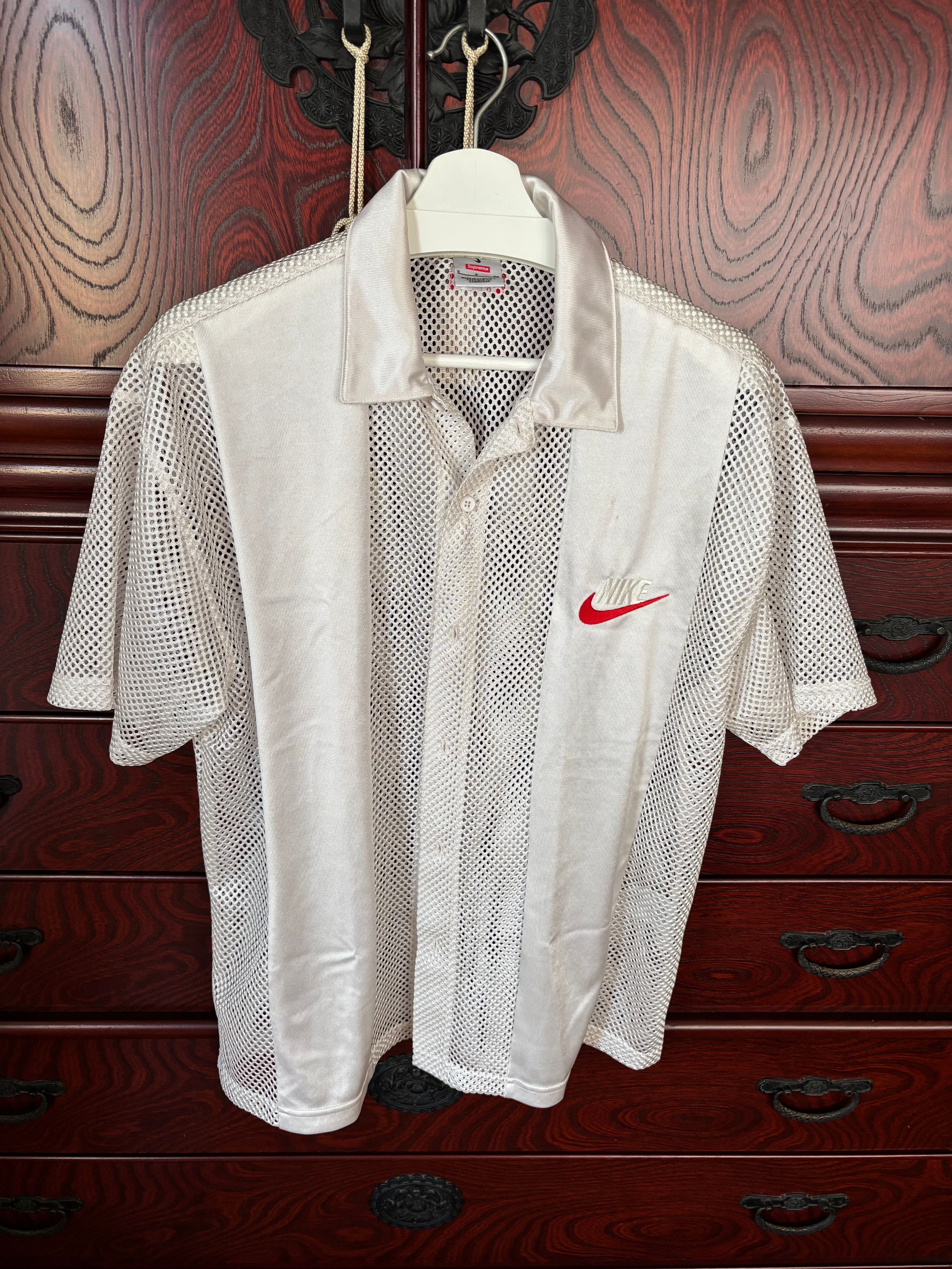 Supreme x Nike Mesh S/S Shirt "White"