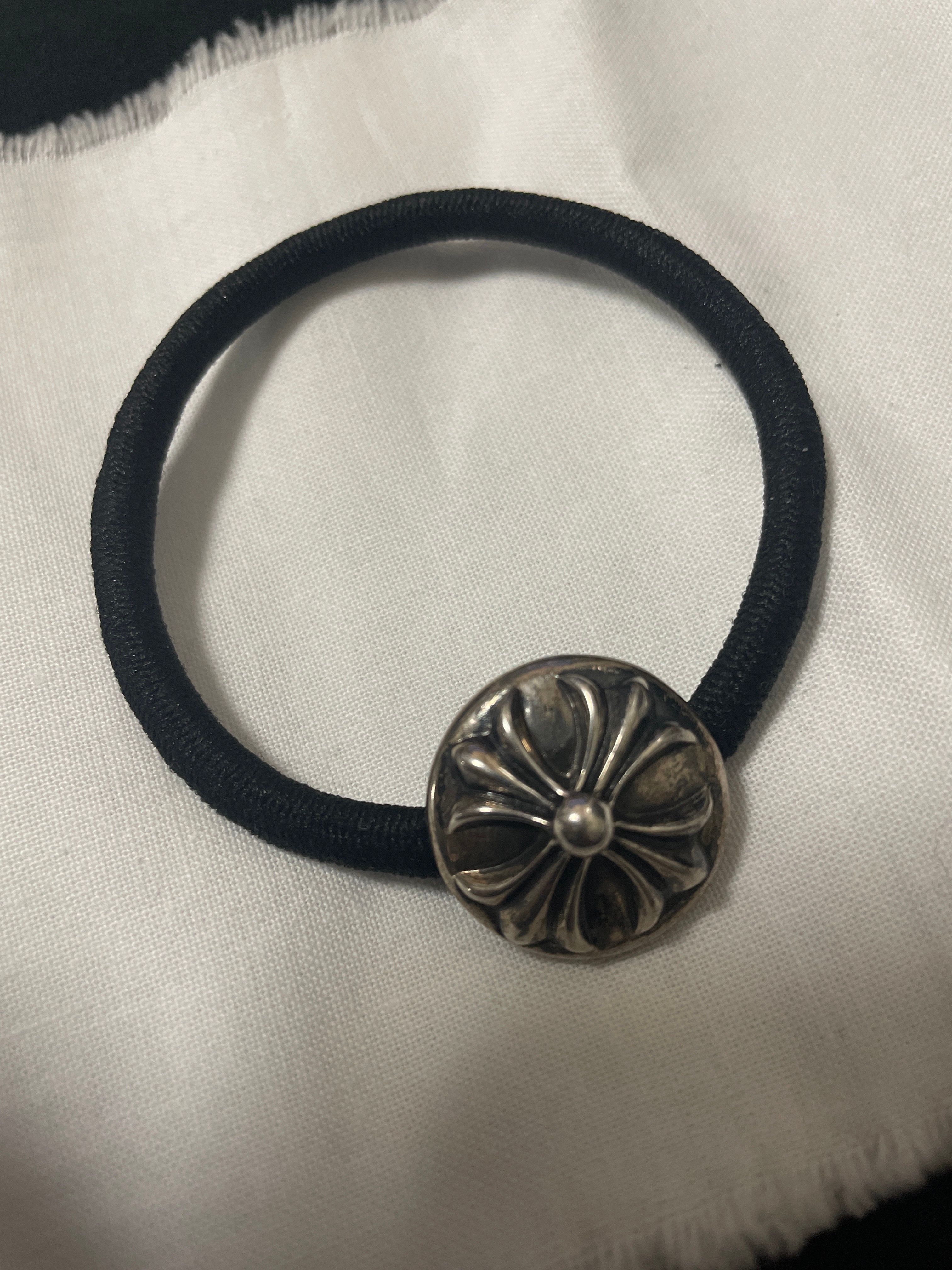 Chrome Hearts Hair Band # 2 Cross Bracelet "Black"