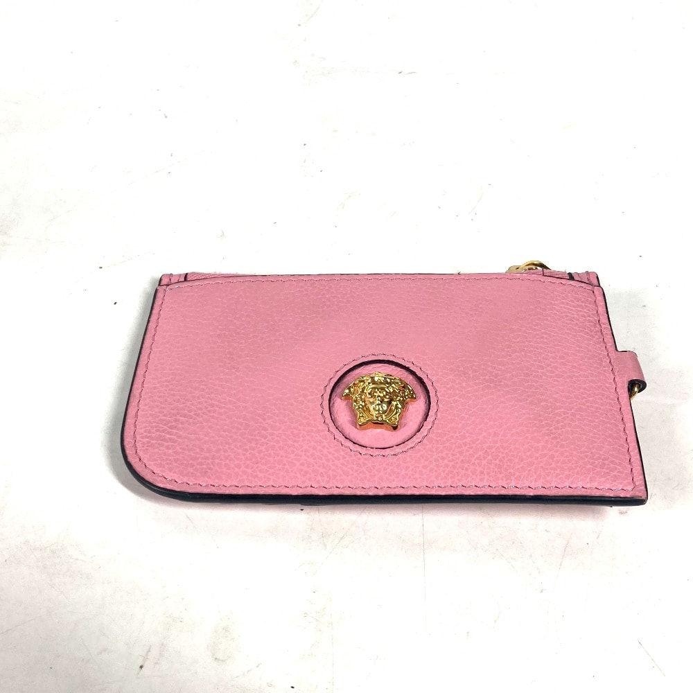 ヴェルサーチ VERSACE メデューサ フラグメントケース 財布 小銭入れ コインケース レザー ピンク