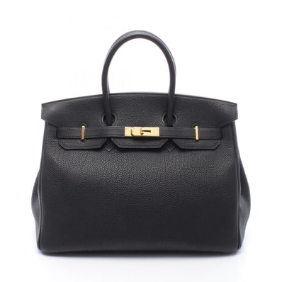 エルメス HERMES バーキン35 ハンドバッグ バッグ トゴ トゴ □F刻印(2002年製造) レディース ブラック系 【中古】