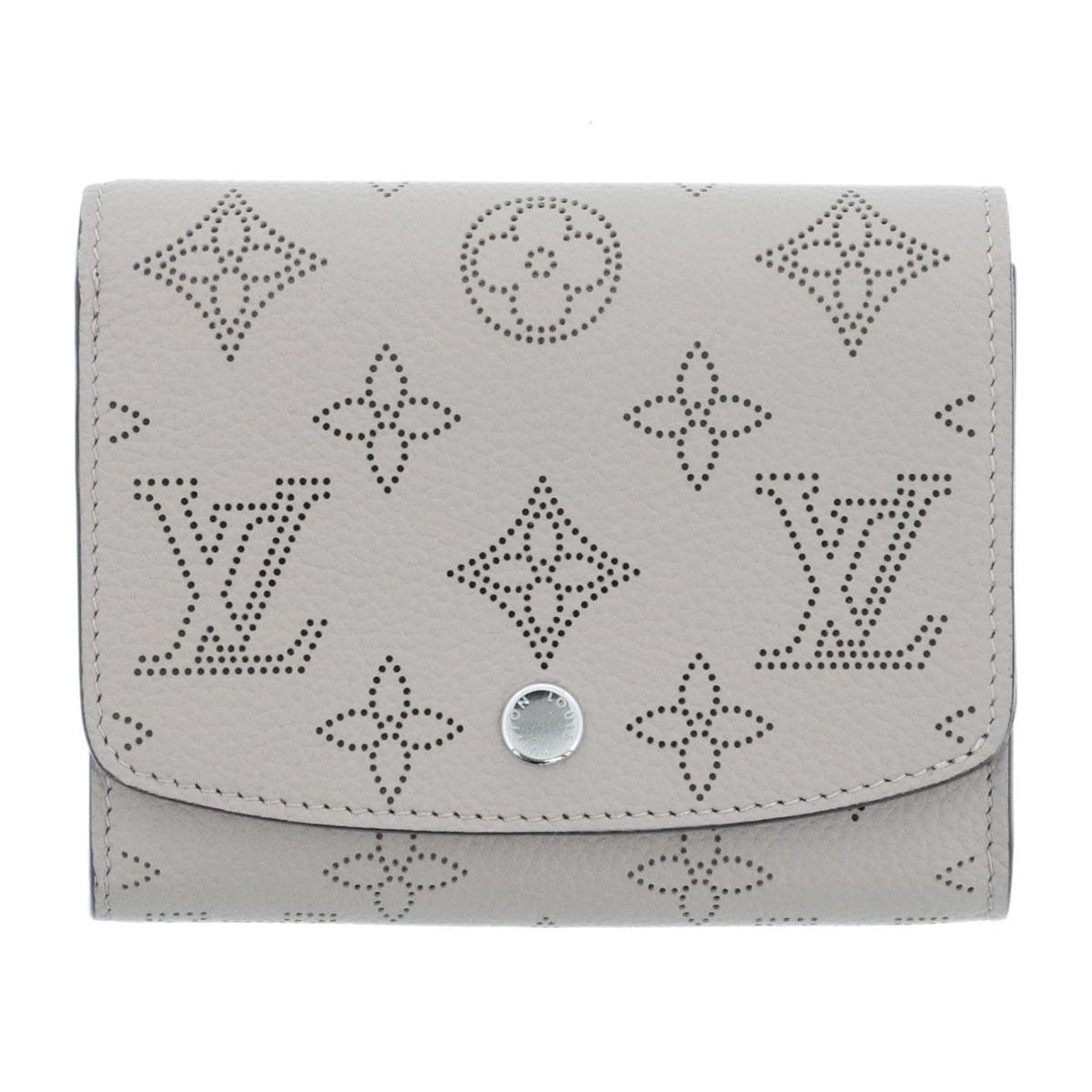 LOUIS VUITTON ルイ・ヴィトン ポルトフォイユ・イリス コンパクト モノグラム 二つ折り財布 M62542 モノグラムマヒナ レザー ベージュ  レディース【中古】