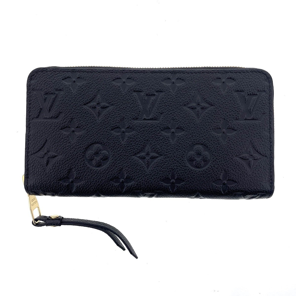 LOUIS VUITTON ルイ・ヴィトン ジッピー・ウォレット 長財布 M61864 モノグラムアンプラント ブラック ゴールド金具  レディース【中古】
