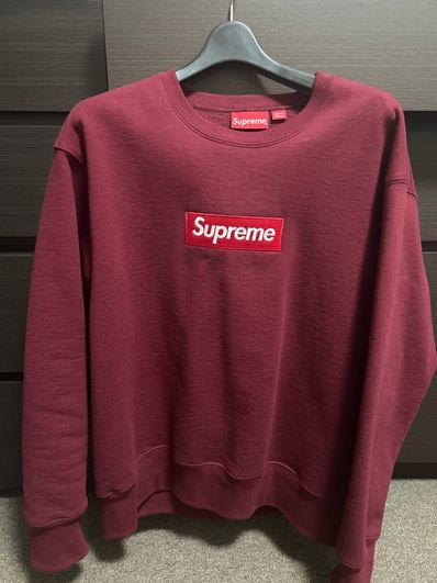 Supreme Box Logo Crewneck "Cardinal" (22FW)