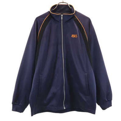 asics アシックス トレーニング トラックジャケット M ネイビー ジャージ