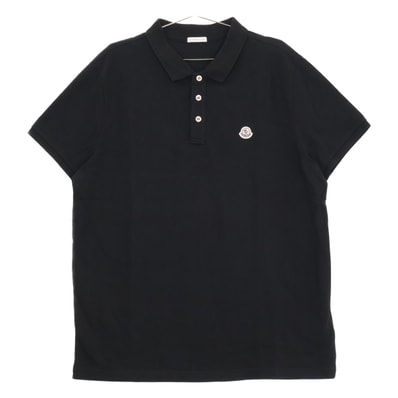 モンクレール 【美品】E10918340800 MAGLIA POLO ロゴワッペン 半袖ポロシャツ XXL