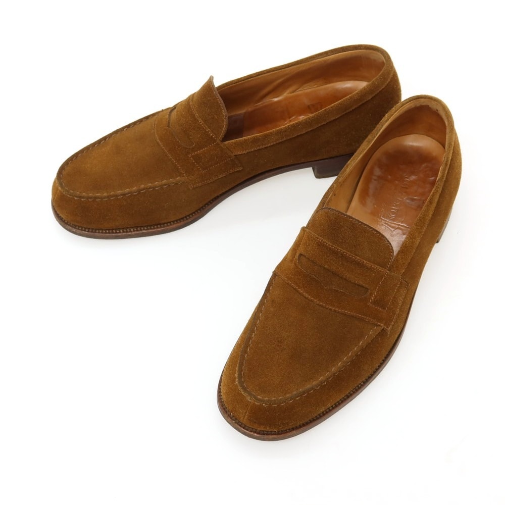 【中古】ジェイエムウエストン J.M WESTON スエード ローファー ブラウン【サイズ7 1/2 C】【メンズ】