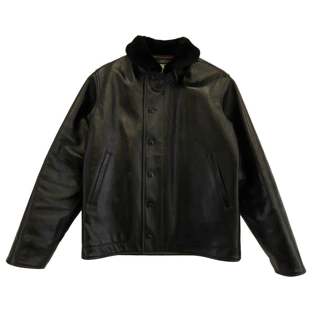 Buzz Rickson's バズリクソンズ ミリタリージャケット BR80640 WILLIAM GIBSON COLLECTION Type BLACK LEATHER N-1 ウィリアムギブソン レザー ジャケット ブラック系【極上美品】【中古】