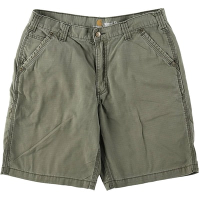 古着 カーハート Carhartt RELAXED FIT リップストップ ワークショーツ ハーフパンツ メンズw36相当/eaa656823