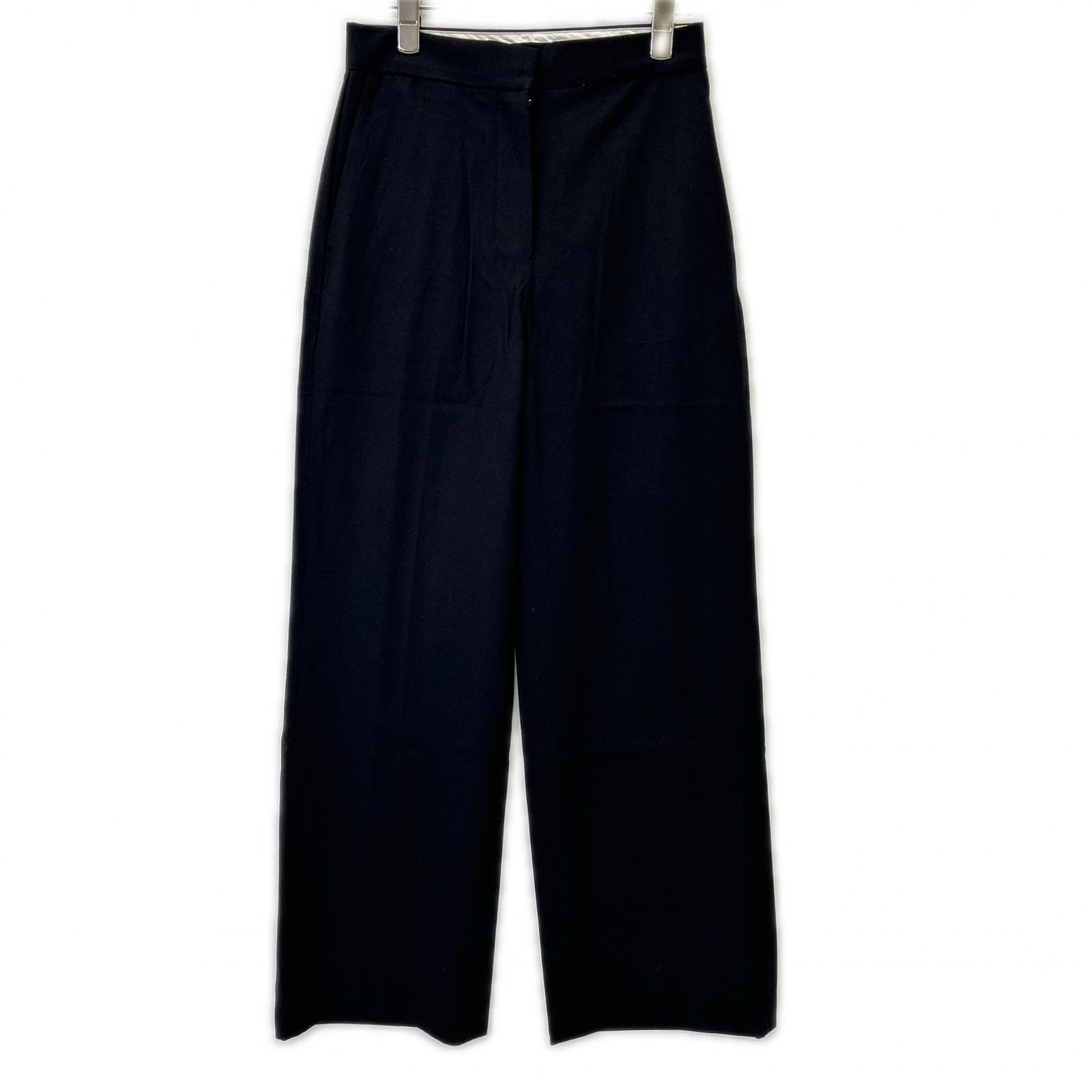 ザ ロウ 7240 W2507 delton pant ワイドトラウザー ブラック 2