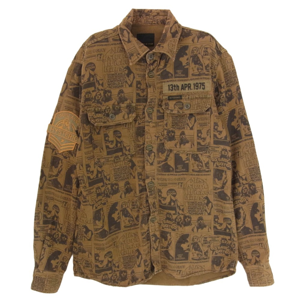 D (傷や汚れあり)】HYSTERIC GLAMOUR ヒステリックグラマー 長袖シャツ