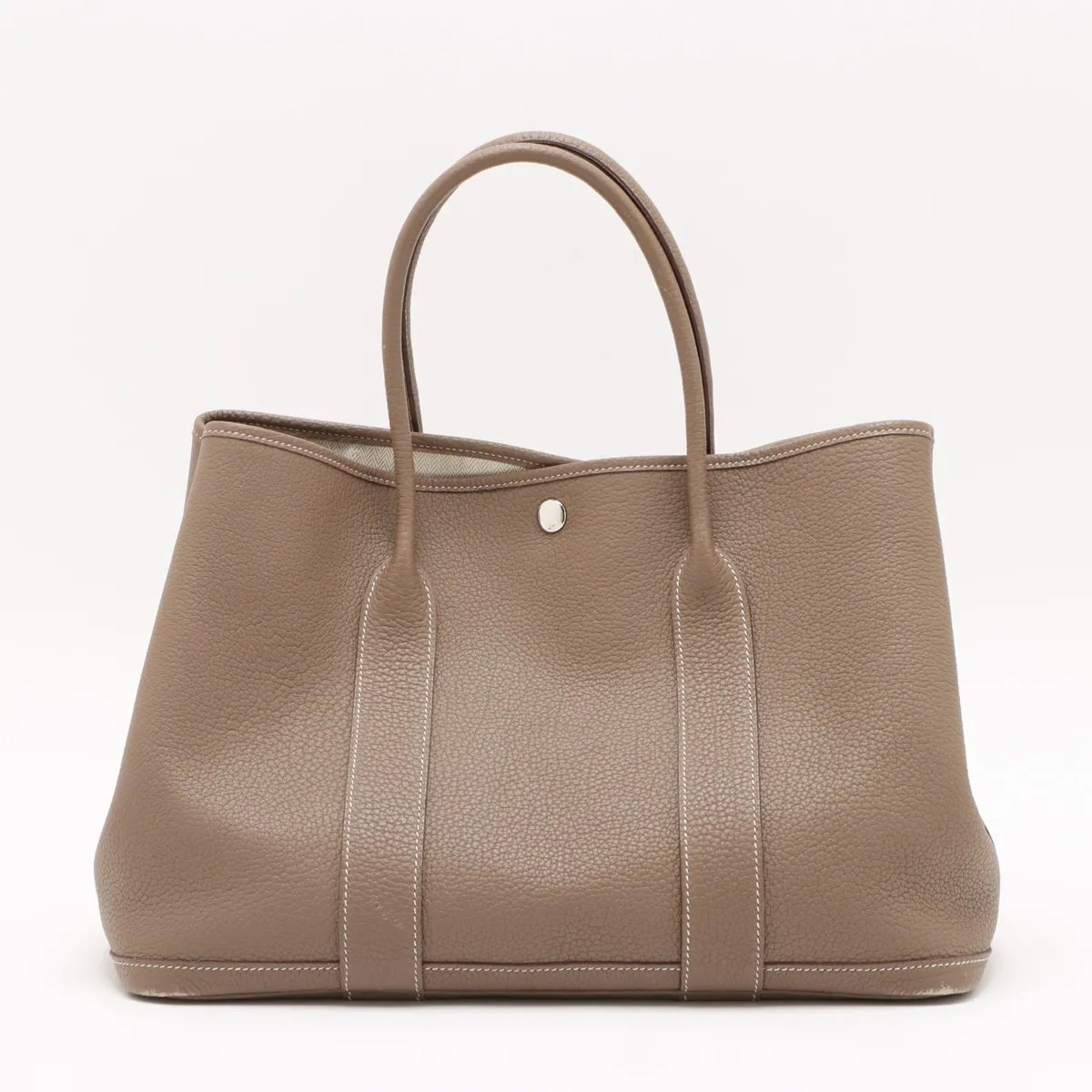 ■極美品 エルメスガーデンパーティ B 刻印 PM ネゴンダ エトゥープ