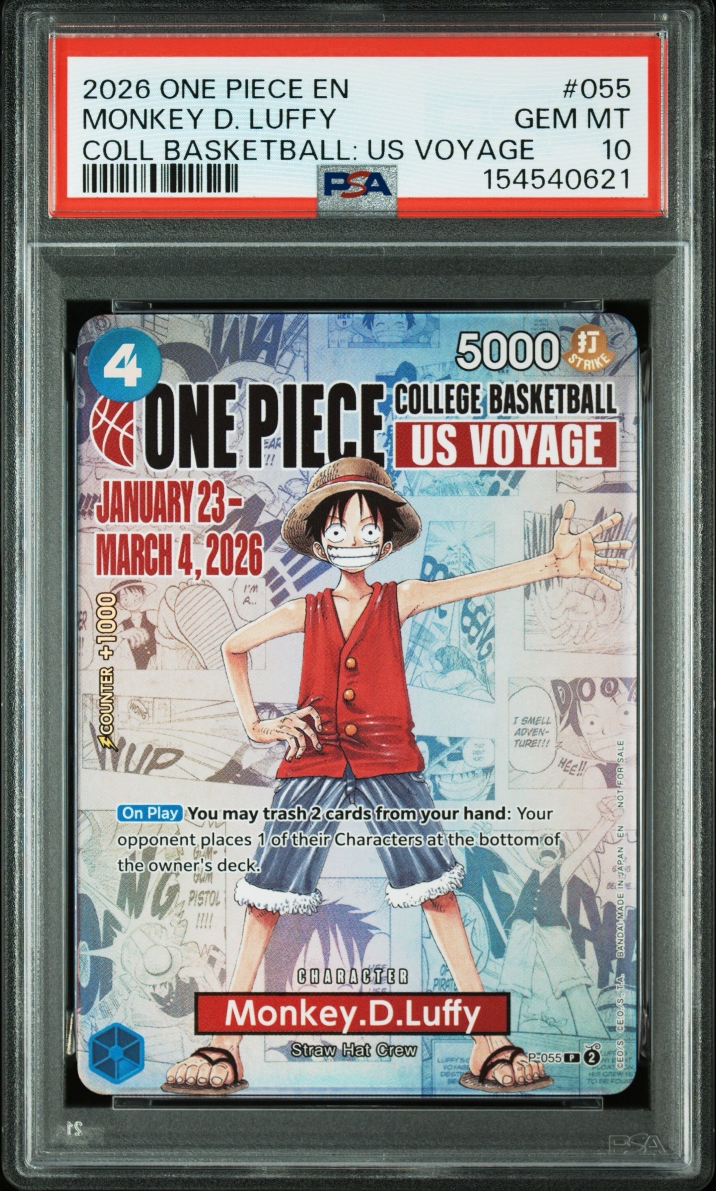 PSA10】トラファルガー・ロー SR-SPC [OP01-047] (ブースターパック