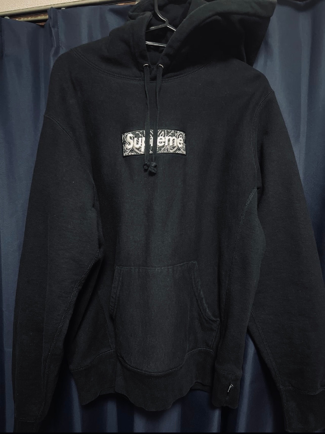 Supreme Bandana Box Logo Hooded Sweatshirt "Black"