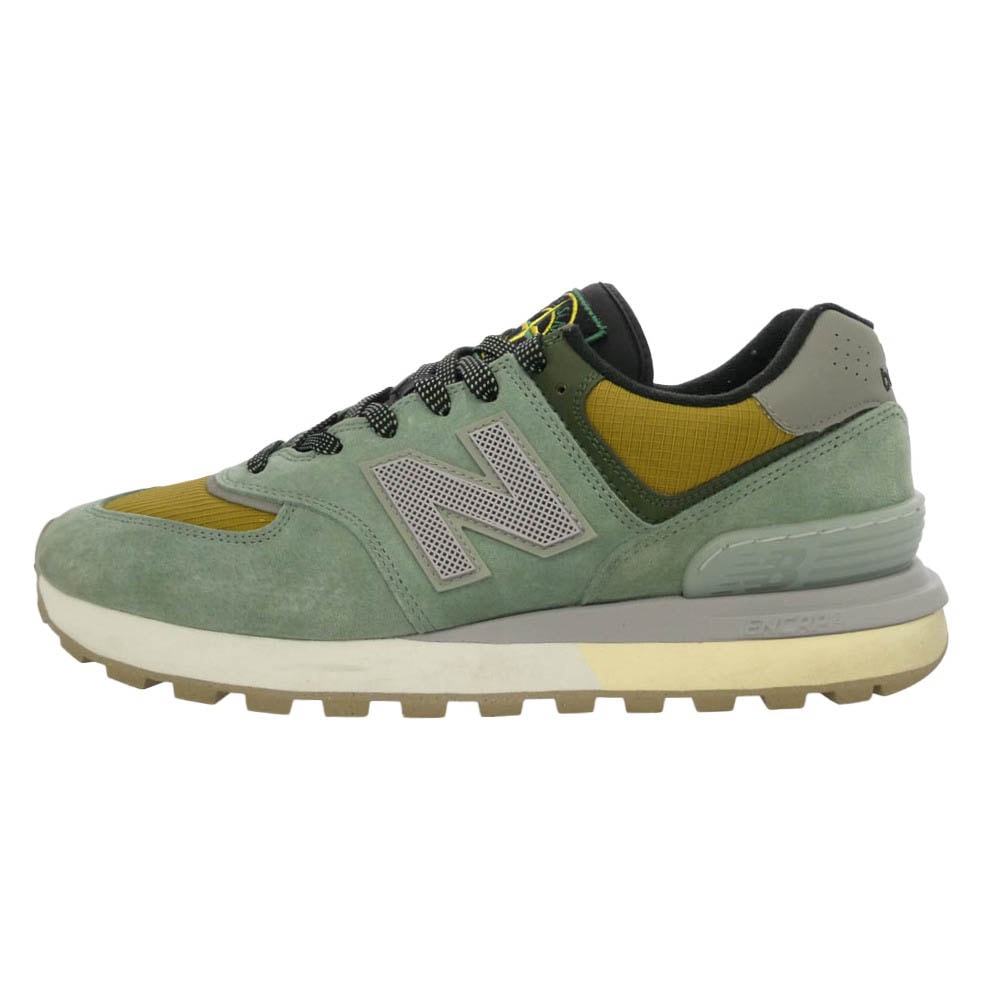 NEW BALANCE STONE ISLAND 24SS U574LGTN × Stone Island 574 Legacy Green Clay ストーンアイランド レガシー グリーン クレイ スニーカー グリーン系 29cm【中古】