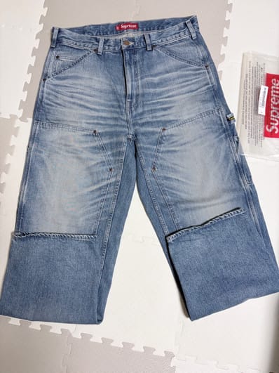 Supreme Worn Double Knee Painter Pant (25SS) "Denim"