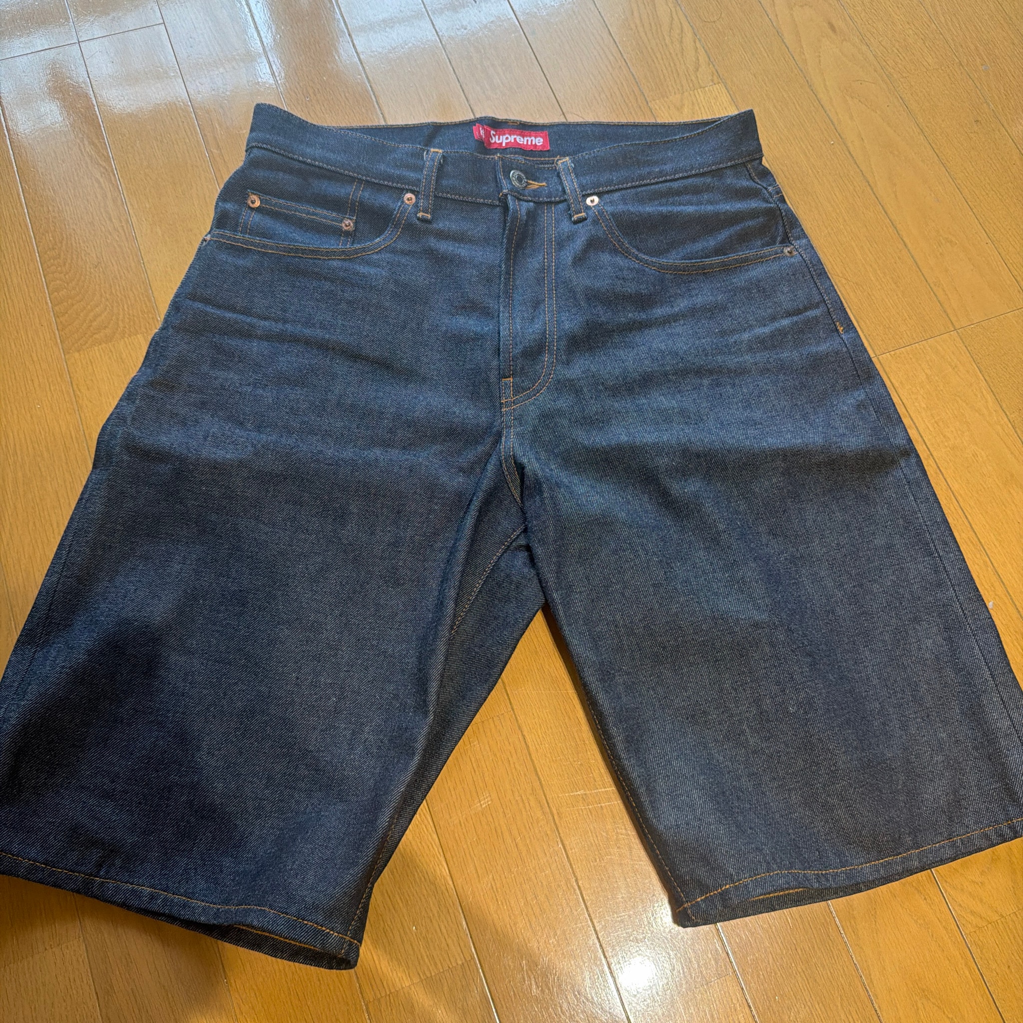 Supreme Rigid Baggy Selvedge Denim Short "Rigid Indigo"