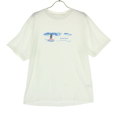mont-bell モンベル フロントプリント 半袖 Tシャツ XL ホワイト