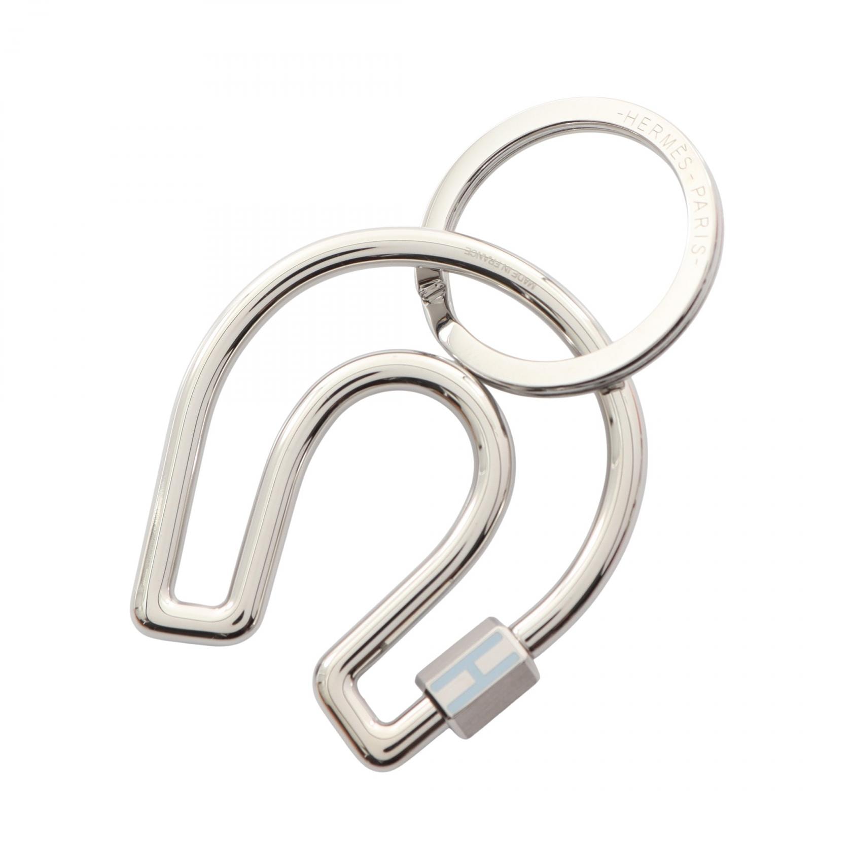 エルメス HERMES フェール ア シュヴァル キーホルダー アクセサリー メタル メンズ レディース シルバー系 H077329FJ03 【中古】