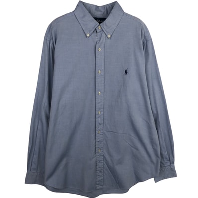 古着 ラルフローレン Ralph Lauren CLASSIC FIT クラシックフィット 長袖 ボタンダウンシャツ メンズL相当/eaa634434