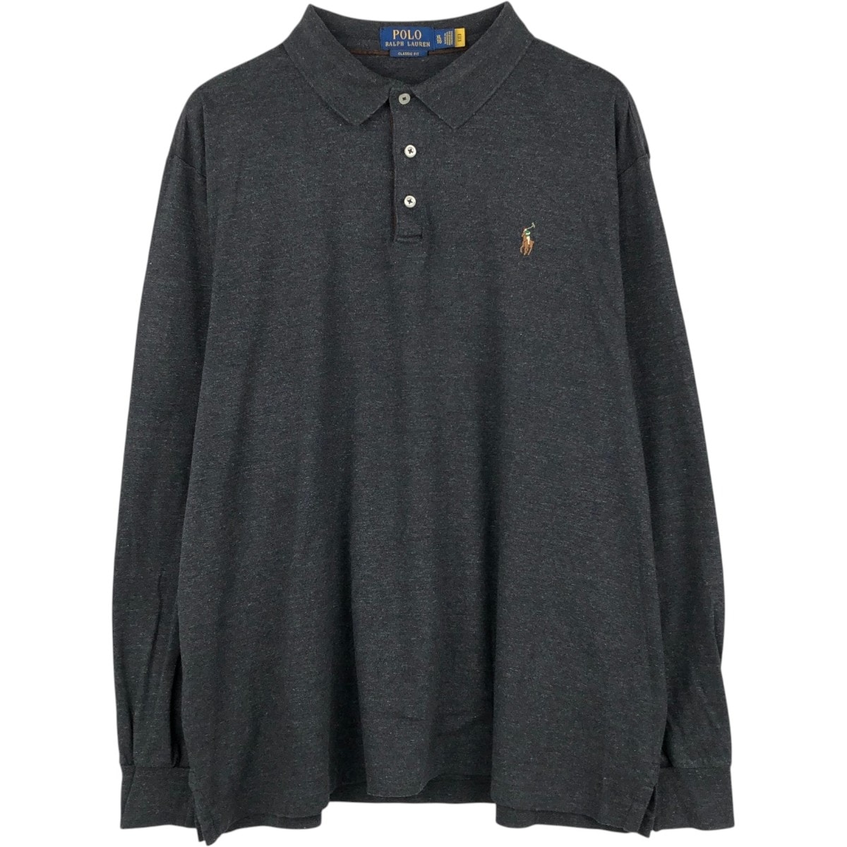 古着 ラルフローレン Ralph Lauren POLO RALPH LAUREN 長袖 ポロシャツ メンズXL相当/eaa667102