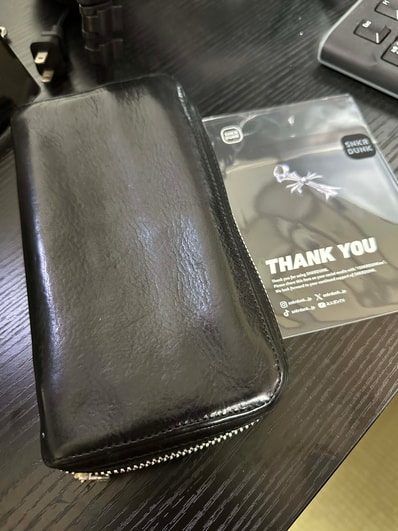 Chrome Hearts REC F Zip Wallet / Leather "Black"