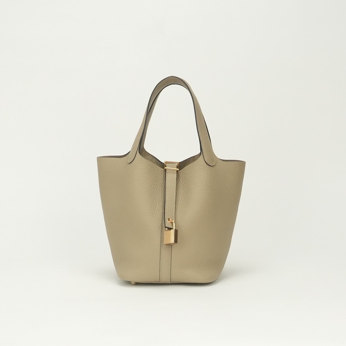 エルメス HERMES ピコタンロックPM ピコタンロック PM ピコタンPM ピコタンロック18 バッグ トートバッグ トリヨンクレマンス トレンチ Trench ベージュ Beige ゴールド金具 ハンドバッグ