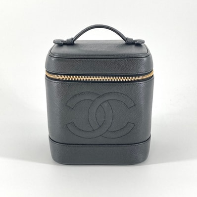 CHANEL(シャネル) バニティ キャビアスキン 3番台 A01998 ハンドバッグ ブラック