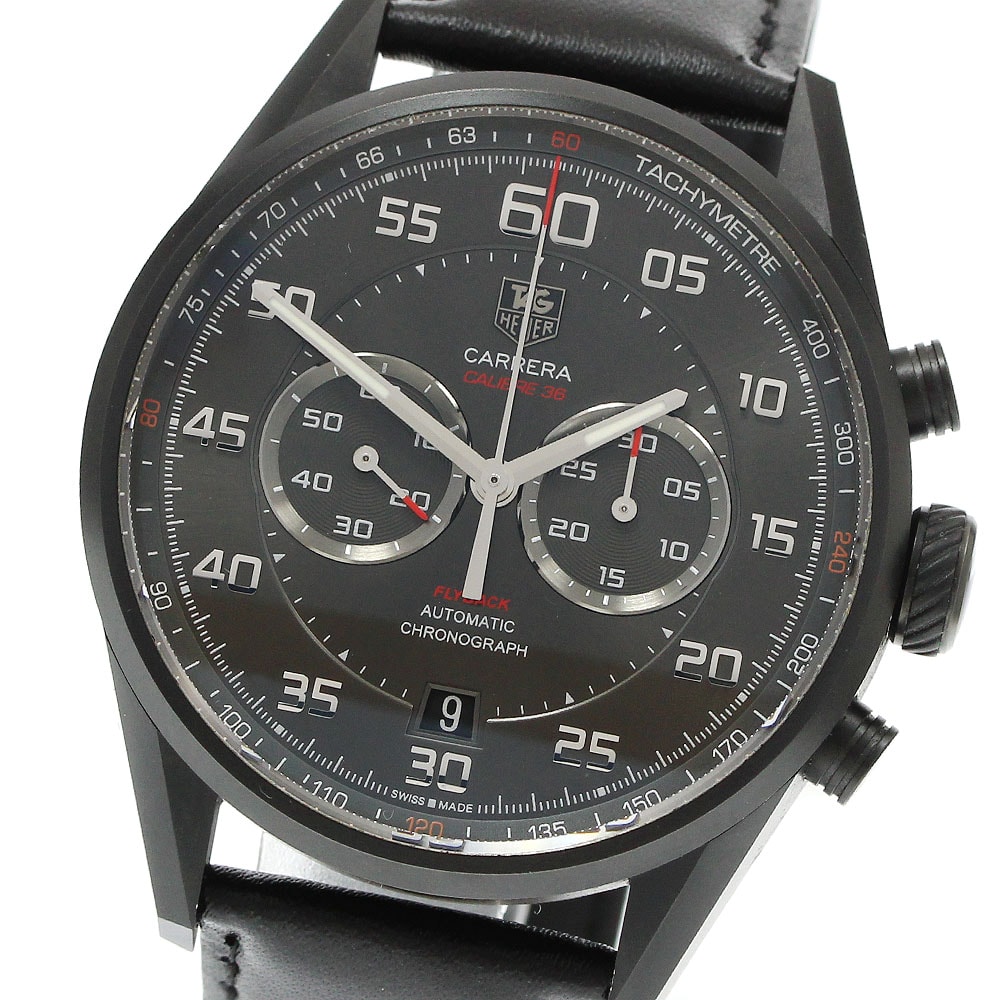 ☆良品 タグホイヤー カレラ キャリバー36 フライバック メンズ 【中古】