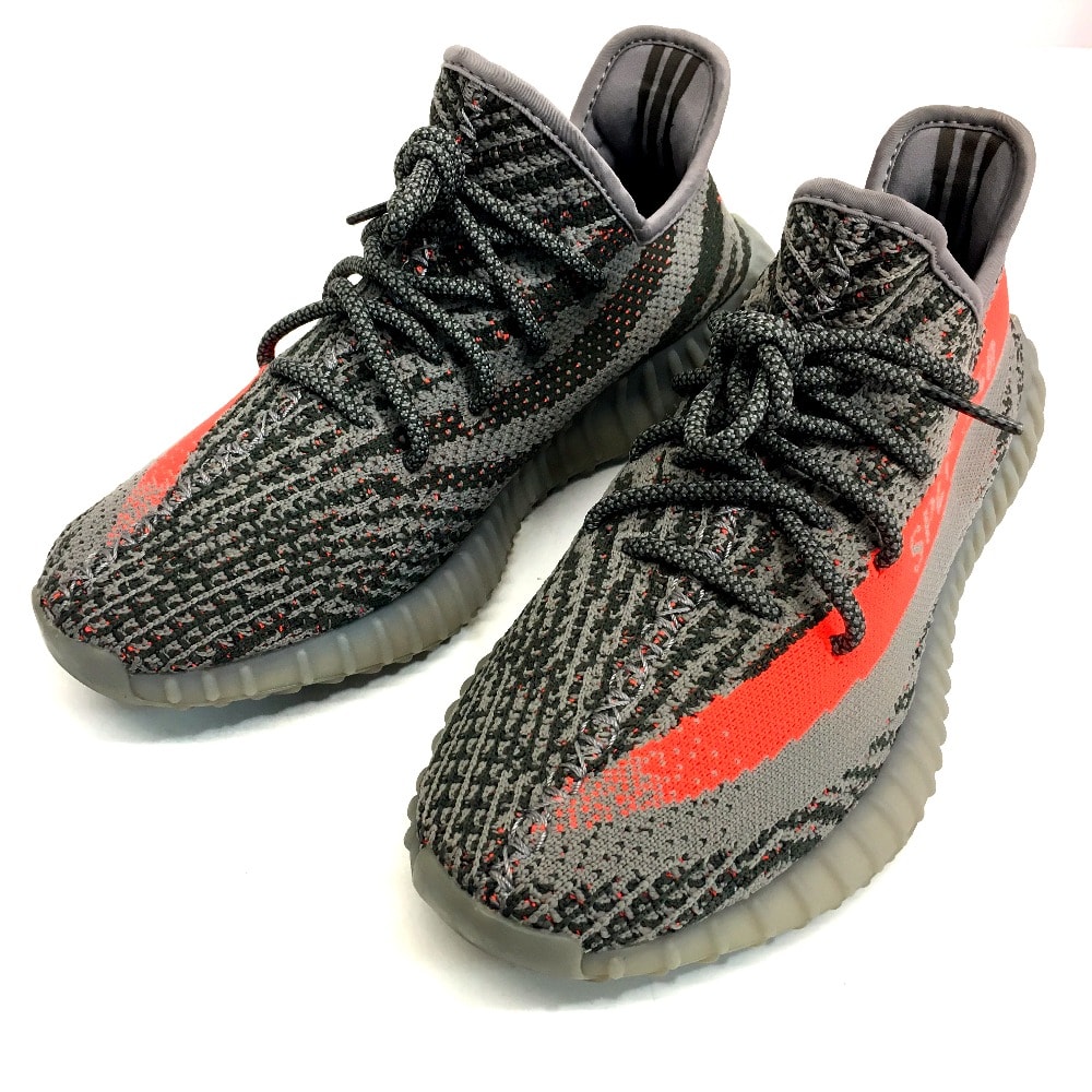 アディダス adidas YEEZY BOOST 350 V2 BELUGA BB1826  イージーブースト ローカット スニーカー ファブリック グレー 美品