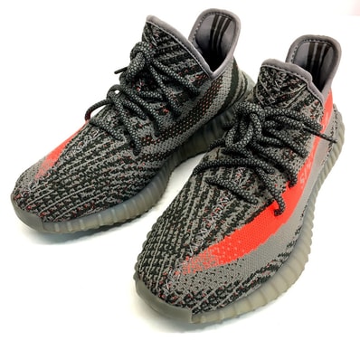 アディダス adidas YEEZY BOOST 350 V2 BELUGA BB1826 イージーブースト ローカット スニーカー ファブリック グレー 美品
