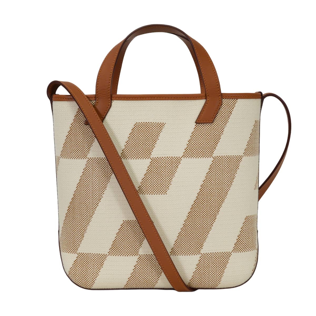 HERMES エルメス トートバッグ Hアンビエ 27 PM ゴールド Hトワルキャンバス/スイフト Z刻印 新品同様【中古】