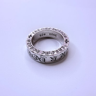 Chrome Hearts 6mm Sapcer RIng Fuck You "Silver"