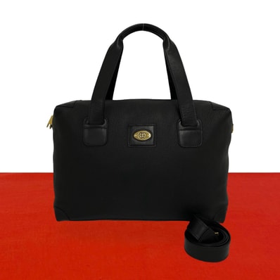 GUCCI グッチ GG ロゴ 金具 レザー ショルダーバッグ ブラック
30306